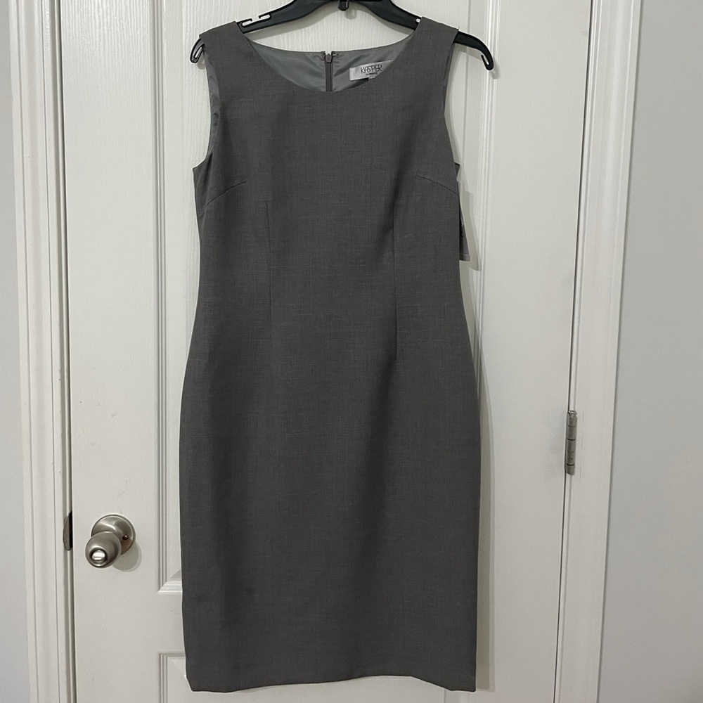 NWT Gray Kasper Sheath dress